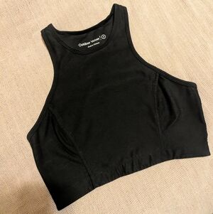 Outdoor Voices Black High-Neck Bra
